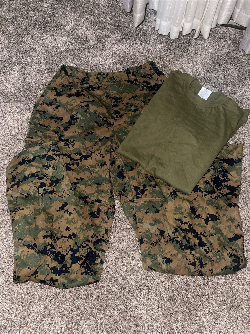 Men's Olive Digital Camo Tactical Shorts